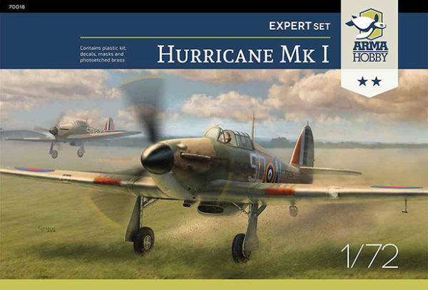 Arma Hobby Releases “Expert Set” New Tool Hawker Hurricane Model Kit