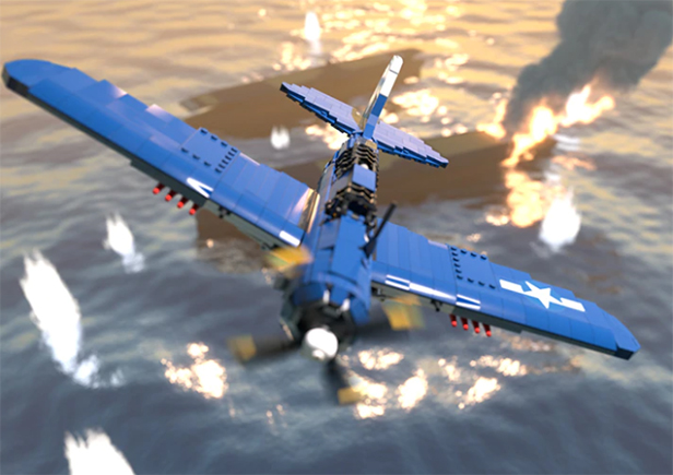 Brickmania Releases LEGO SB2C Helldiver Model Kit