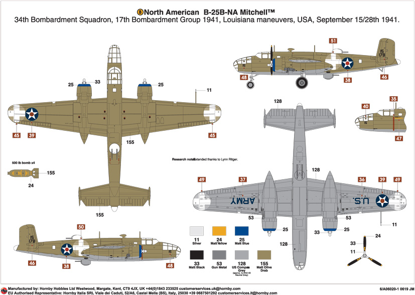 Airfix Provides Update On Upcoming Doolittle Raid B-25B Kit