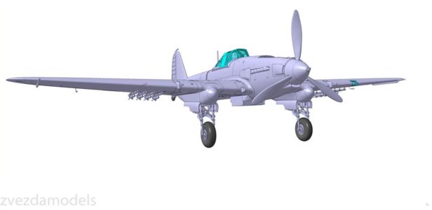 Zvezda Releases Renders Of New Tool 1 48 Il 2 Sturmovik Kit