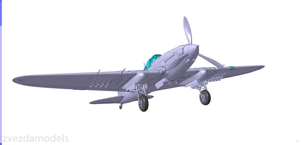 Zvezda Releases Renders of New Tool 1/48 IL-2 Sturmovik Kit